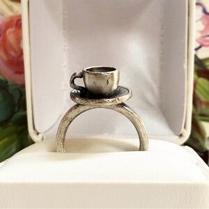 Pewter Coffee Cup Ring